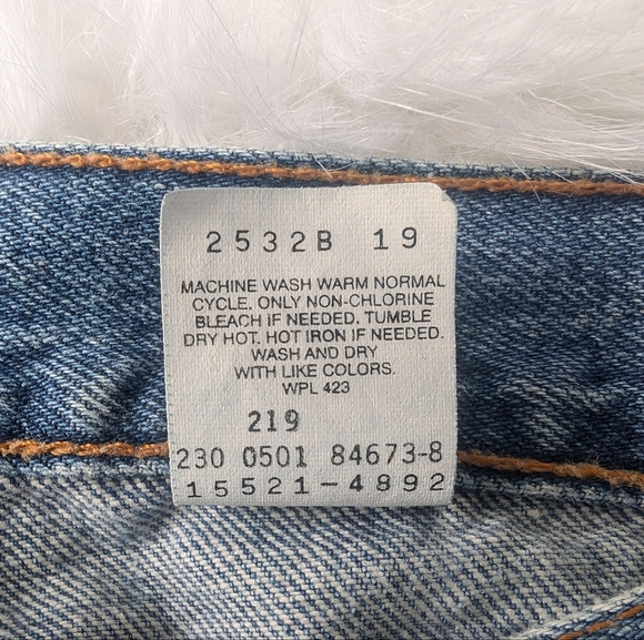 Rare Vintage Levis 512 Medium Wash High Waisted Jeans Waist 33" - Picture 8 of 14